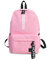 FANDARE Unisexo Mochila Escolar Mochilas Tipo Casual Bolsa de Escuela Hombres Mujeres Adolescente Universitaria Mochila Niña/Niño Viaje Mochilas Camping Daypack Poliéster Nuevo Rosa