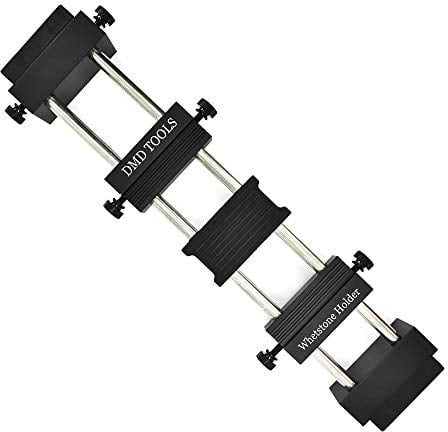 SCOTTCHEN PRO Sink Bridge Whetstone Holder 24 Sharpening Stone Base Adjustable No-Slip Rubber Aluminum Stainless Steel for Easy Honing - 1Pack