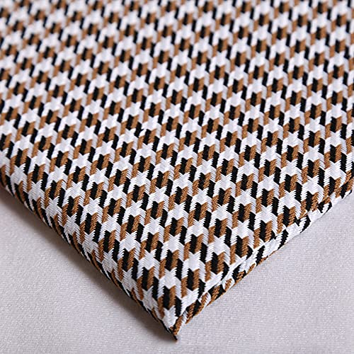 Klassischer Hahnentritt-Polyester-Baumwoll-Quiltstoff, Leinenstoff, Bastelstoff für Schneiderarbeiten, Taschen, weicher Sofakissenbezug, Gartentischdekoration