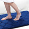 Homaxy Memory Foam Badezimmerteppich rutschfest Badematte Weich Badteppich Saugfähige Badvorleger Waschbar Pflegeleichte Duschvorleger - 60 x 120 cm, Marineblau