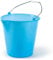 MAQA 1 pz Secchio con manico in plastica 15 lt, Secchi pulizie con becco BLU, secchio graduato
