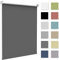 Zarnan Store Enrouleur Occultant sans Perçage, Isolant Thermique pour Fenêtre ou Porte, Facile à Installer, Protéger Votre Vie Privée, pour Chambre,Salon, Salle de Bain,Gris Foncé,70l x 130L cm