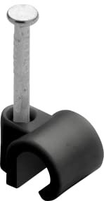 Grapas Para Cable Ø 4 A 7 Mm Negro Bolsa De 50