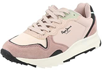 Pepe Jeans Damen Joy Star Basic Sneaker, 316WASHED PINK, 37 EU