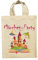 clothinx Lustige Kindergeburtstag Tasche Mitgebsel Beutel im Set mit Geburtstag Motto Märchen 5er Pack