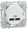 Schneider Electric - Ovalis - Prise double chargeur USB A+A 10,5W - Blanc - S320407