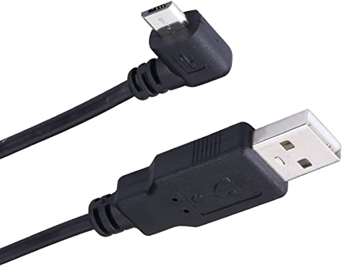 Mr. Gadget's Solutions® 3.3ft. (1m) Right Angle Micro USB Cable - USB 2.0 A to 90-degree Micro USB Type B - Black