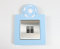 Football Switch Surround Long Lasting 3D Solid Plastic Acrylic Kids Room Decor (White Football on Light Blue)