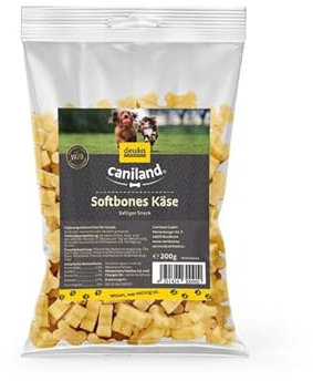 Softbones Käse | 5x200g Sparpaket | Premium-Qualität Hundeleckerli | proteinreicher Hundensnack | softe Konsistenz | mit weichem Käse | kleine Trainingsleckerlis 2-3cm