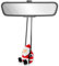 100% handgefertigte hölzerne Schwung Santa Claus Auto Hanging Ornament - Süße handgeschnitzte bemalte Holz Santa Claus Figur Auto Spiegel Hanging Accessoires Weihnachtsdekoration Geschenke