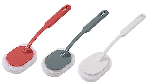 FRCOLOR 6stücke Teiliges Langer Griff Schwamm-reinigungsbürste Für Haushaltsreinigung Praktische Waschbürste Für Bad Küche Und Fliesen