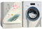 Odot Washer Dustproof Cover Front Load, Washing Machine Dryer Protector Waterproof Sunscreen Tumble Dryer Case Protective Cover for Most Front Loadi (pink and white lotus,XXL (10-12kg))