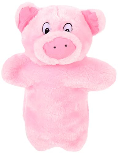 VICASKY Plüsch-Schweinchen-handpuppe Interaktive Tierpuppe Für Kinder Beweglicher Mund Weiche Pp-Baumwolle Pädagogisches Sprachtrainingsspielzeug 26 cm