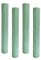 4er Pack Rustikale Stabkerzen H:24 cm Ø:3,4 cm - 24 Stunden Brenndauer - dicke Kerzen Dinnerkerzen Tafelkerzen Kirchenkerzen, Farbe:Hellgrün
