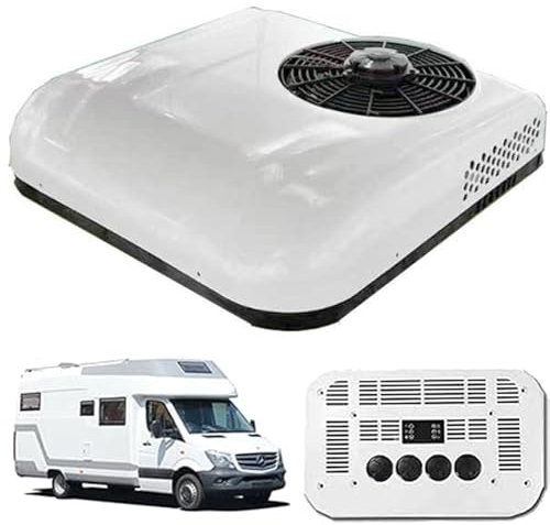Generic - Aire acondicionado ligero y portátil para camión, caravana y vehículo, aire acondicionado de techo Generic para caravana, autobús, camión