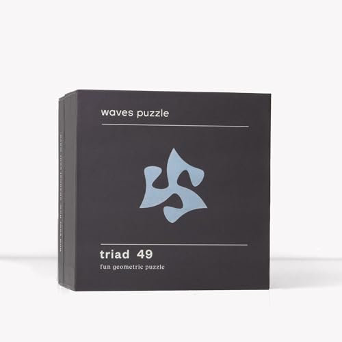 Triad 49 Puzzle - Unique Iridescent Acrylic Jigsaw For Adults, Expert Level Difficult Puzzle