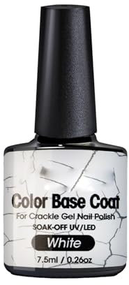 Corlidea Crackle Gel Nail Polish, 3D Magic Crackle Nail Polish, Amazing Crackle Effect Long Lasting & Cool Cracked Nail Gel Polish, Air Dry UV LED Soak Off Nail Art Home DIY Women Girl Gift