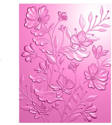 OTCRAFT Pochoirs de gaufrage 3D en Plastique pour Bricolage, Scrapbooking, Album Photo, Cartes, Loisirs créatifs, décoration pour la Fabrication de Cartes, gabarit de gaufrage, Pochoir de gaufrage,