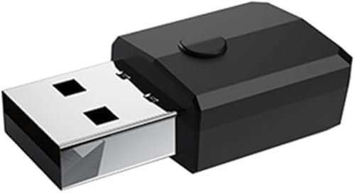 Ricevitore trasmettitore USB Bluetooth 5.0, mini adattatore audio wireless 4 in 1, adattatore AUX Bluetooth da 3,5 mm per TV PC Cuffie Altoparlanti Sistema stereo auto/casa