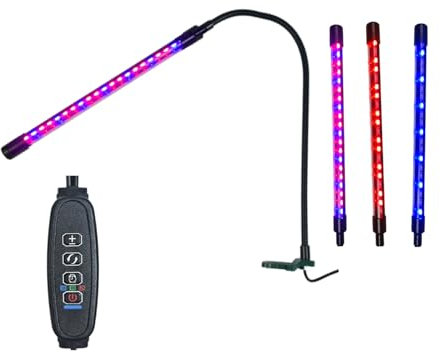 AMOS LED Grow Light LED Full Spectrum Blue & Red UV Light for Plant Propagation, Seedlings & Cuttings Compatible with All Propagators (Single UV)