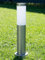 JungesLicht Außenlampe Edelstahl Sockelleuchte 45cm, Ø76mm, E27 Fassung/Sockel, IP54 Wetterfest, 230Volt Aussenleuchte, integrierte Kabelbox, Pollerleuchte, Gartenbeleuchtung