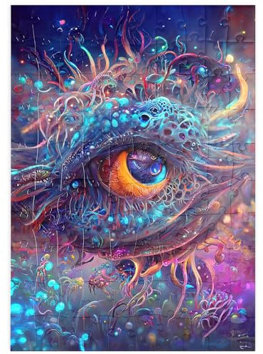 MyPuzzle Kosmisches Auge des Abgrunds Kreatur - Premium 100 Teile Puzzle - MyPuzzle Sonderkollektion von Puzzle Galaxy