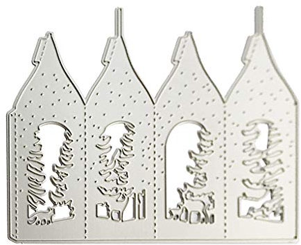 Weihnachtsbaum Hirsch Metall Schneiden Stirbt Schablone Scrapbooking Album Stamp Card