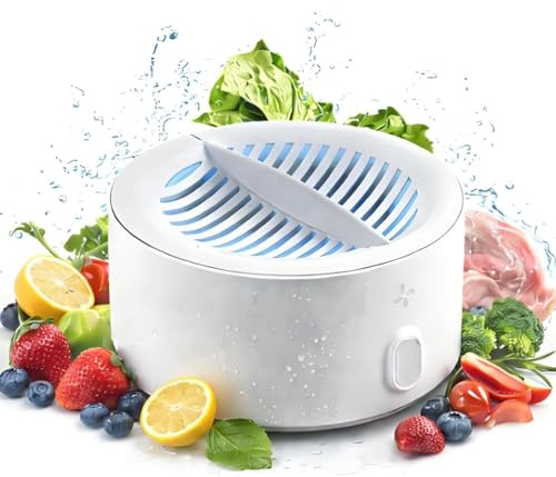 Puribreeze Fruit and Vegetable Purifier, Fruit and Vegetable Cleaner, Portable Wireless Veggie Wash for Washing Fruits, Vegetables, Rice, Meat
