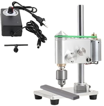 Mini-Bohrmaschine, Mini-Tischbohrmaschine, Mikro-Tischbohrmaschine, for DIY-Möbel mit geschwindigkeitsverstellbarem Netzteil (0,3–4 mm)