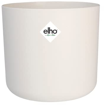 Elho B.for Soft Rond 16 - Pot De Fleurs pour Intérieur - Plastique 100% recyclé - Ø 16.0 x H 15.0 cm - Blanc/Blanc