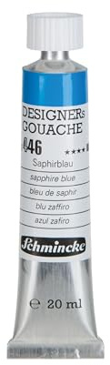 Schmincke Designers Gouache Saphirblau, 20 ml-Tube, 25 446 007
