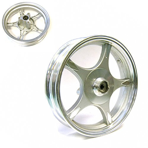 ALU FELGE für CHINA ROLLER für VORNE in MT 2,15 x 10 im 5-SPEICHEN DESIGN für AGM BAOTIAN BT49QT BT50QT BENZHOU YIYING YY50QT JONWAY REX RS JINLUN JMSTAR ZNEN CHINA ROLLER GY6
