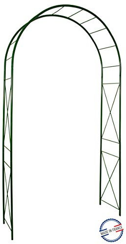 Louis Moulin Arche Tube Rond 20 Losange 130x40x250 cm - Vert Sapin - Made in France