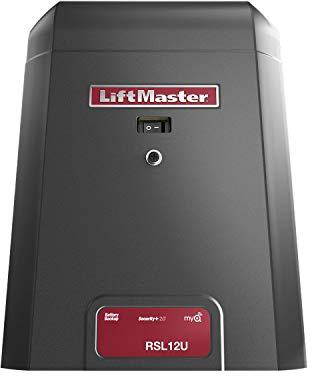 FAS LiftMaster RSL12U Residential/Light Commercial Slide Gate Operator - 12VDC Motor, Rust-Resistant Steel, Gray, Key Lock, Internet Gateway Included
