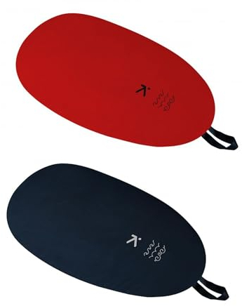 Hiko PU Cockpitcover Lukendeckel Cockpitschutz Wasserschutz Kajakzubehör, Größe:C94 (92-100 cm), Farbe:Rot