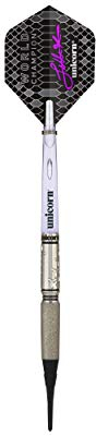 Unicorn Edition 2019-Jelle Klaasen Weltmeister 90% Tungsten Dartpfeile mit weicher Spitze, schwarz/violett, 20 g