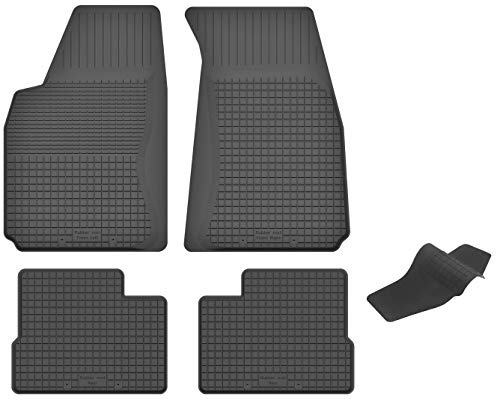 Gummimatten mit Tunnel kompatibel mit Dacia Logan I/Logan MCV I (2004-2012) ideal angepasst 5-Teile EIN Set