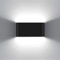 KAWELL 12W Modern Wandlampe LED Wandleuchte Up Down Aluminium Wandbeleuchtung Wasserdicht IP65 Innen Außen für Schlafzimmer Badezimmer Wohnzimmer Flur Treppen Korridor, Schwarz 6000K