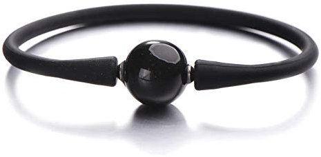 Hand Armband Armreif Armkette Damen Mode 14Mm Naturstein Silikon Armband Schmuck Unisex Paar Armbänder Für Frauen Männer