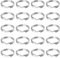 Uniclife 100 Stück 20 mm Schlüsselringe Schlüsselanhänger mit Doppelschlaufen, kleine Metallringe, Verbindungsstücke für Schmuck, Halsketten, Armbänder, Ohrringe, Basteln, Ornamente und DIY-Kunst