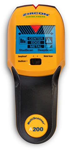 Zircon Multiscanner A200 - Escáner electrónico de Pared, Detector de Metales, detección de Cables de CA en Vivo con Puntero SpotLite