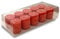 ONE GOODLIFE | Duftkerzen Geschenkset - Kerzen Set als Geschenk | 10 Stück Wachskerzen aus Stearin - Farbe Rot | Aroma-Kerzen zu Weihnachten oder für die Aromatherapie | (Berries)