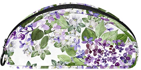 Lurnise Stifttasche Schöner Flieder Aufbewahrungstasche Reißverschluss-Stifttasche Reise-Kosmetik-Organizer