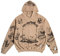 NAGRI Unisex Grafik Rapper Pullover Hoodie Khaki,L