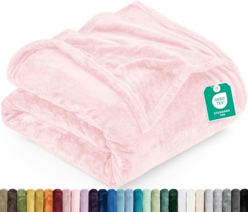 Utopia Bedding Ultra Soft Fleece Throw Blanket (127x152cm- Pink)