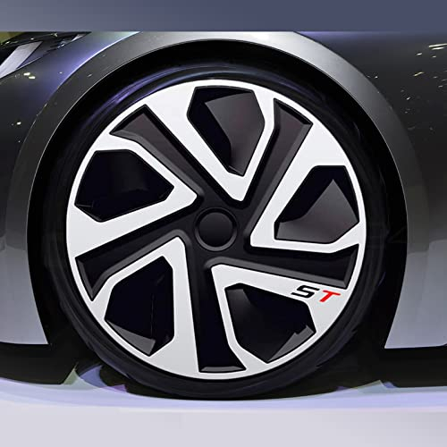 All4You ST Silver Black 4 x Universal Radzierblenden Radkappen Satz 4er Set Auto KFZ Zoll 16