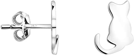 SOFIA MILANI - Damen Ohrringe 925 Silber - Katzen Ohrstecker - E1839