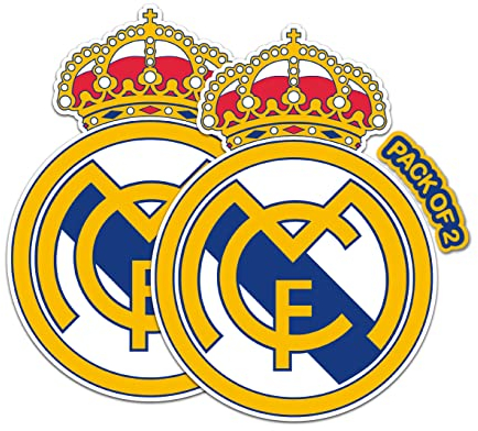 IMPERIAL VIBES Real Madrid Fußball Aufkleber - Vinyl Aufkleber für Auto, LKW und Van - Indoor und Outdoor für Laptop - Wasserdichter Aufkleber für Handy und Wasserflasche - Abnehmbarer