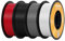kingroon 3D Printer Filament PLA 3D-Druckerfilament,… (Polymilchsäure, PLA schwarz und weiß blau rot)