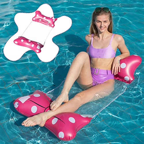 Cama Inflable De La NatacióN, Hamaca Inflable, Hamaca De La Piscina 4 En 1 ColchóN De Aire Piscina Adulto Piscina Silla Inflable Flotante Tumbona De Playa para Adultos NiñOs